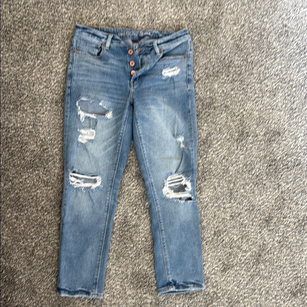 Distressed Blue Women's Jeans